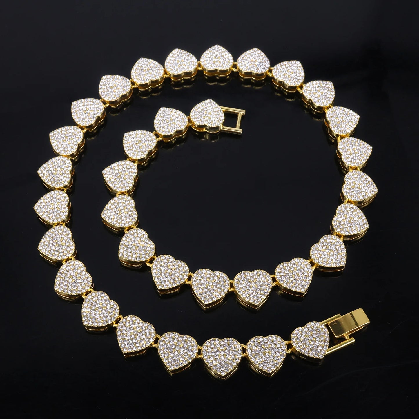 Heart Rhinestone Necklace