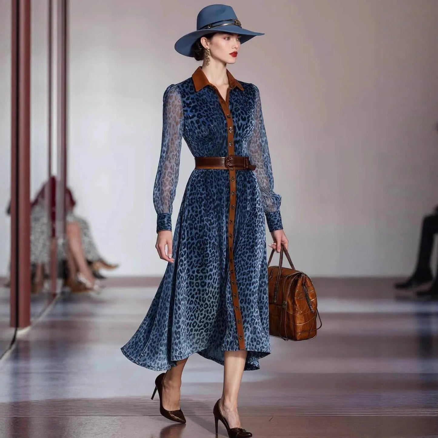 Leopard Print Fall Dress