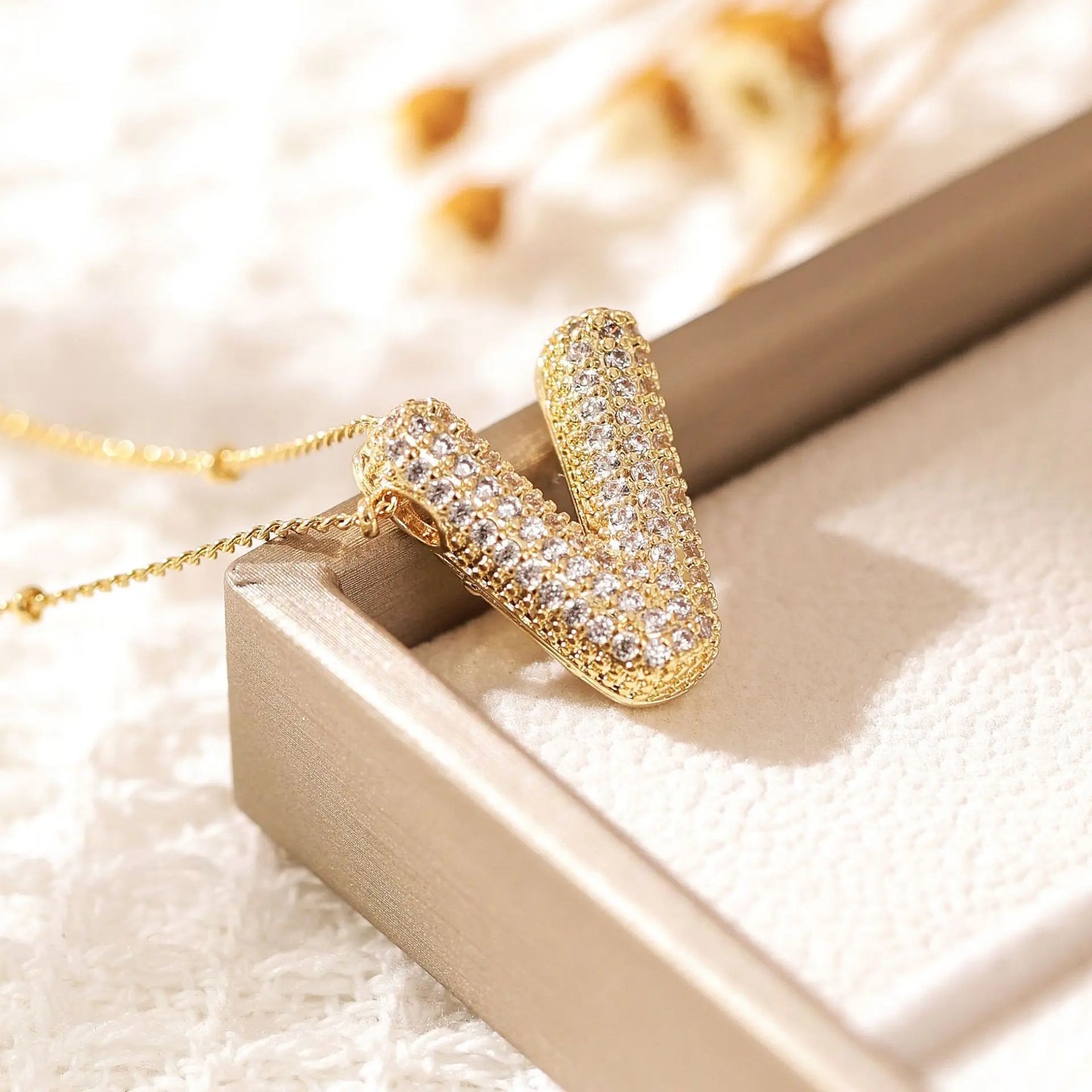 Beautiful A-Z Balloon Letter Necklace