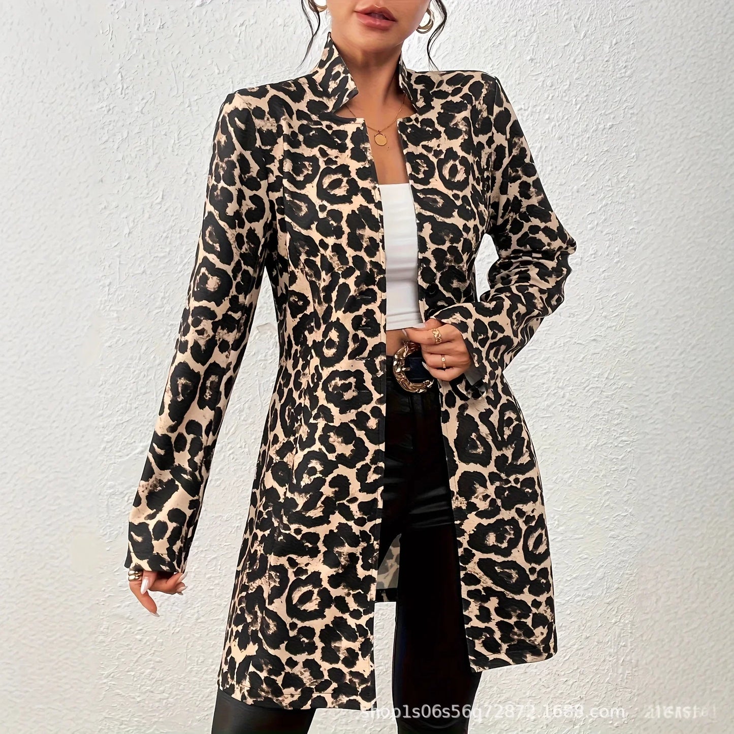 Sexy Leopard Print Jacket