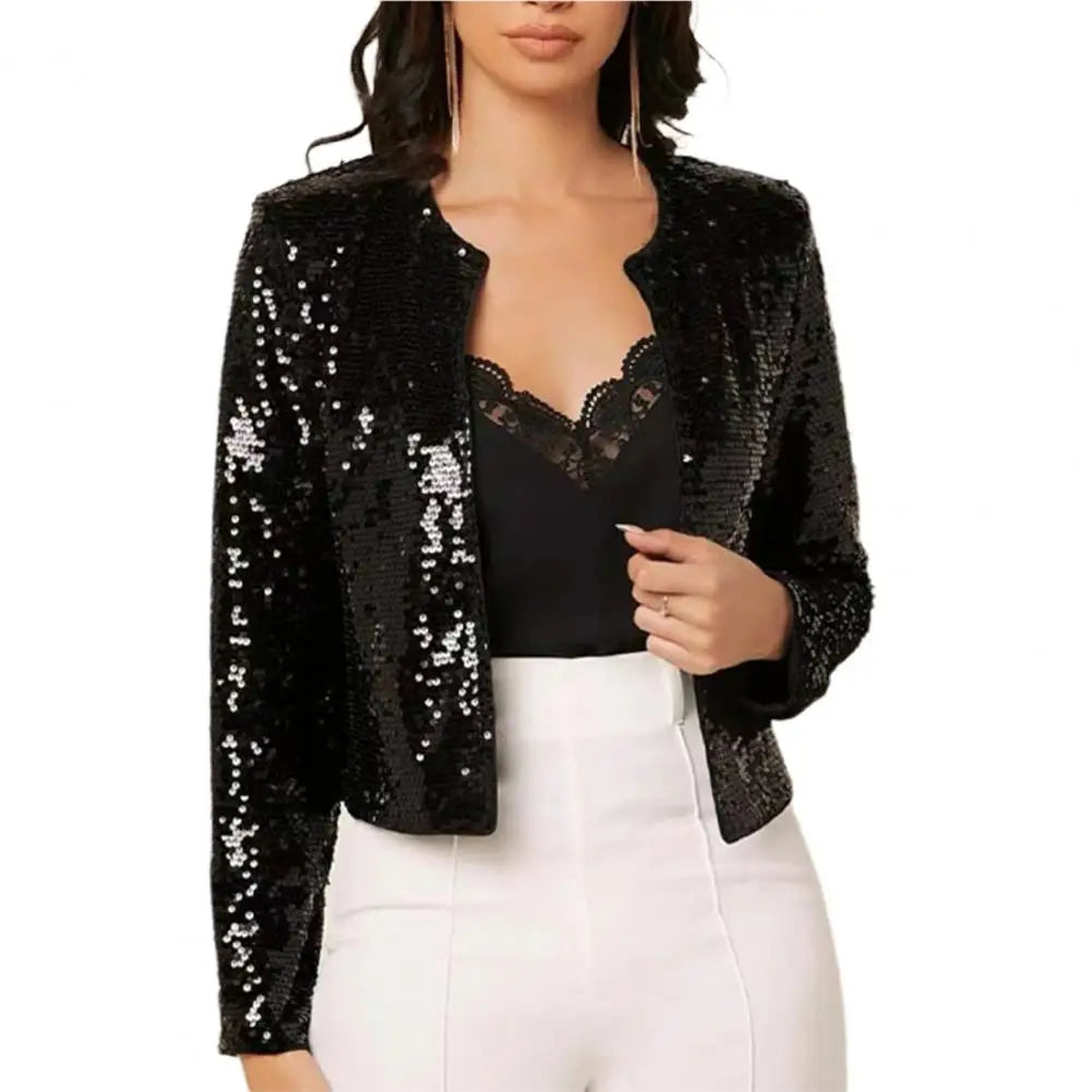 Sequin Glitter Holiday Jacket