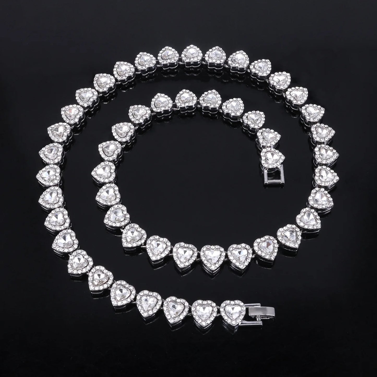 Heart Rhinestone Necklace