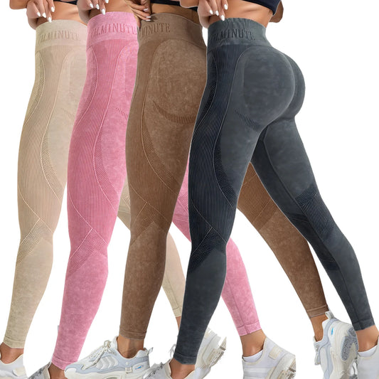 2 Pack Women's High Waisted Yoga Leggings