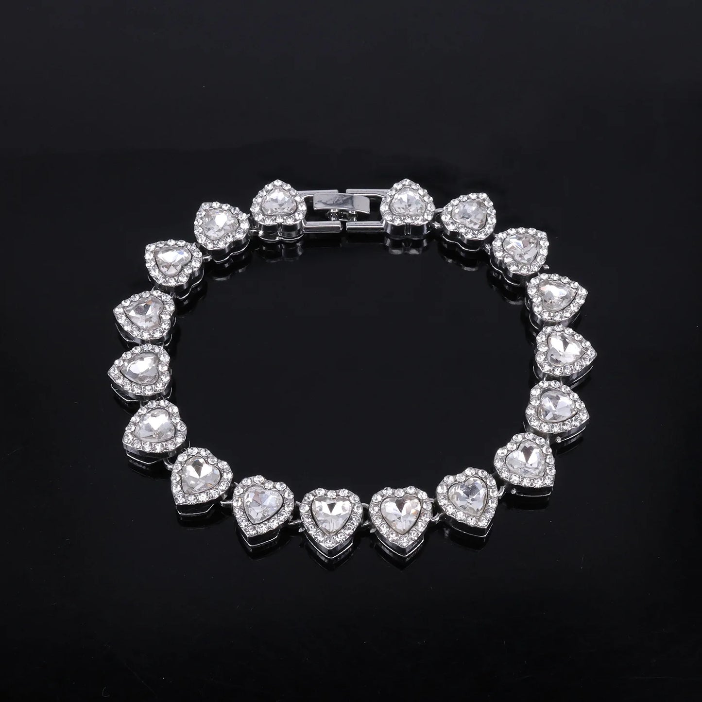 Heart Rhinestone Necklace