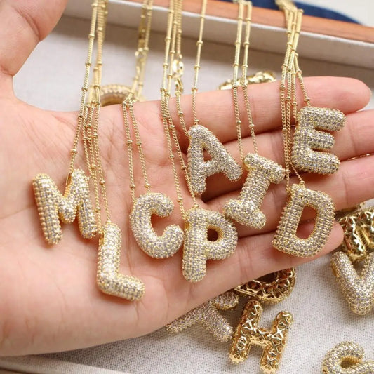 Beautiful A-Z Balloon Letter Necklace