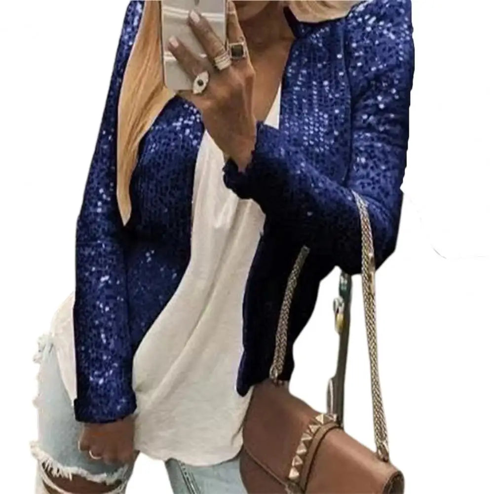 Sequin Glitter Holiday Jacket