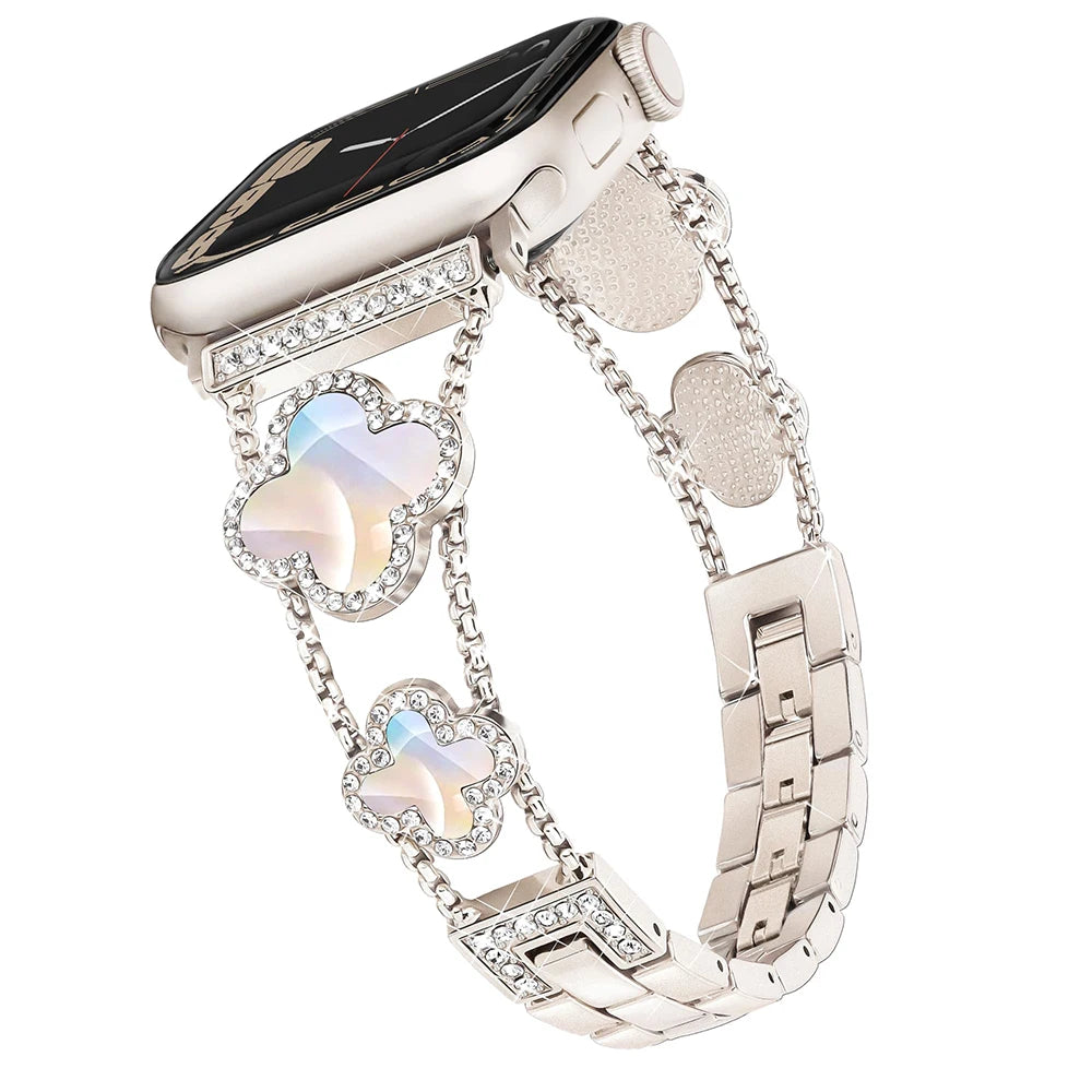 Shiny Metal Watch Band For Apple Watch