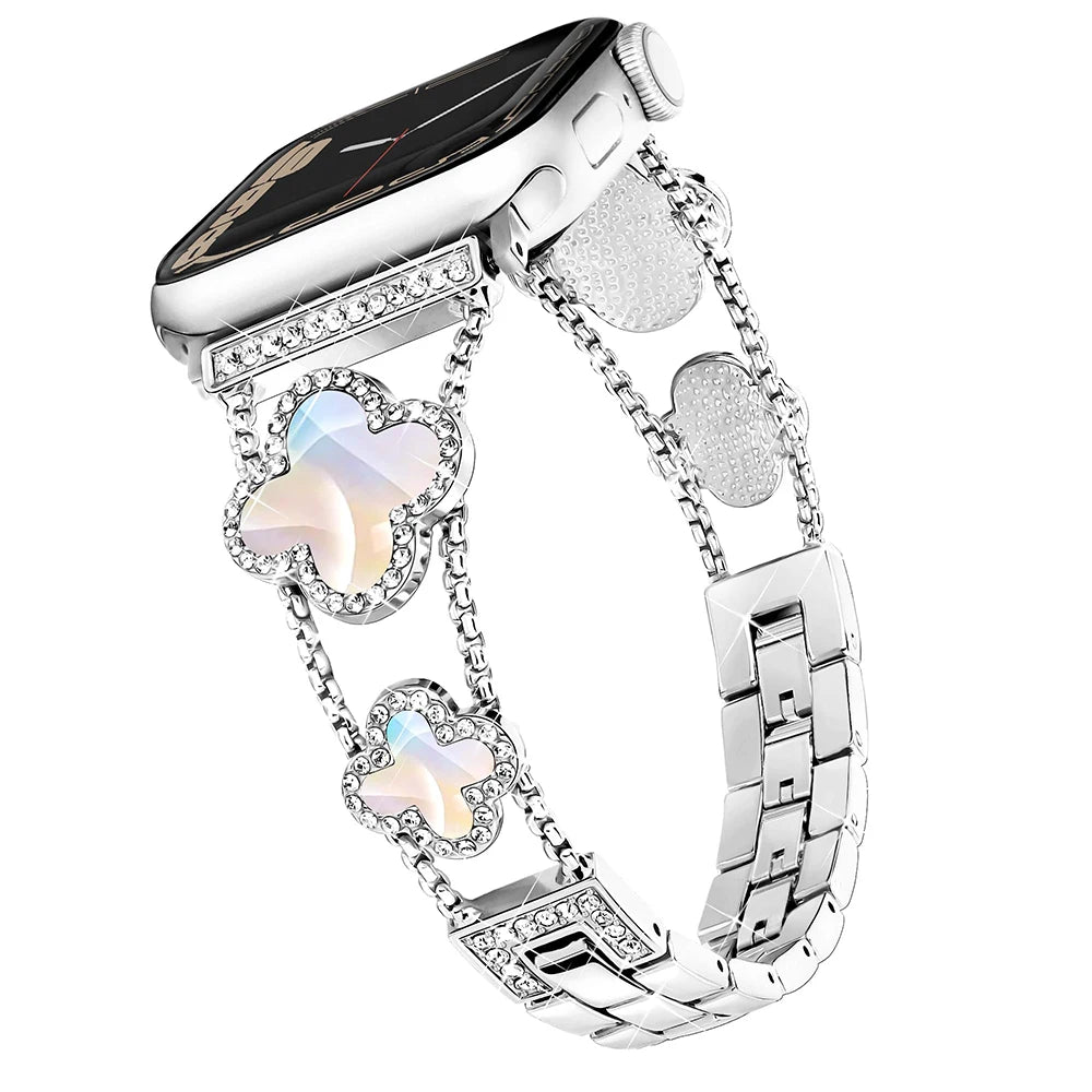 Shiny Metal Watch Band For Apple Watch