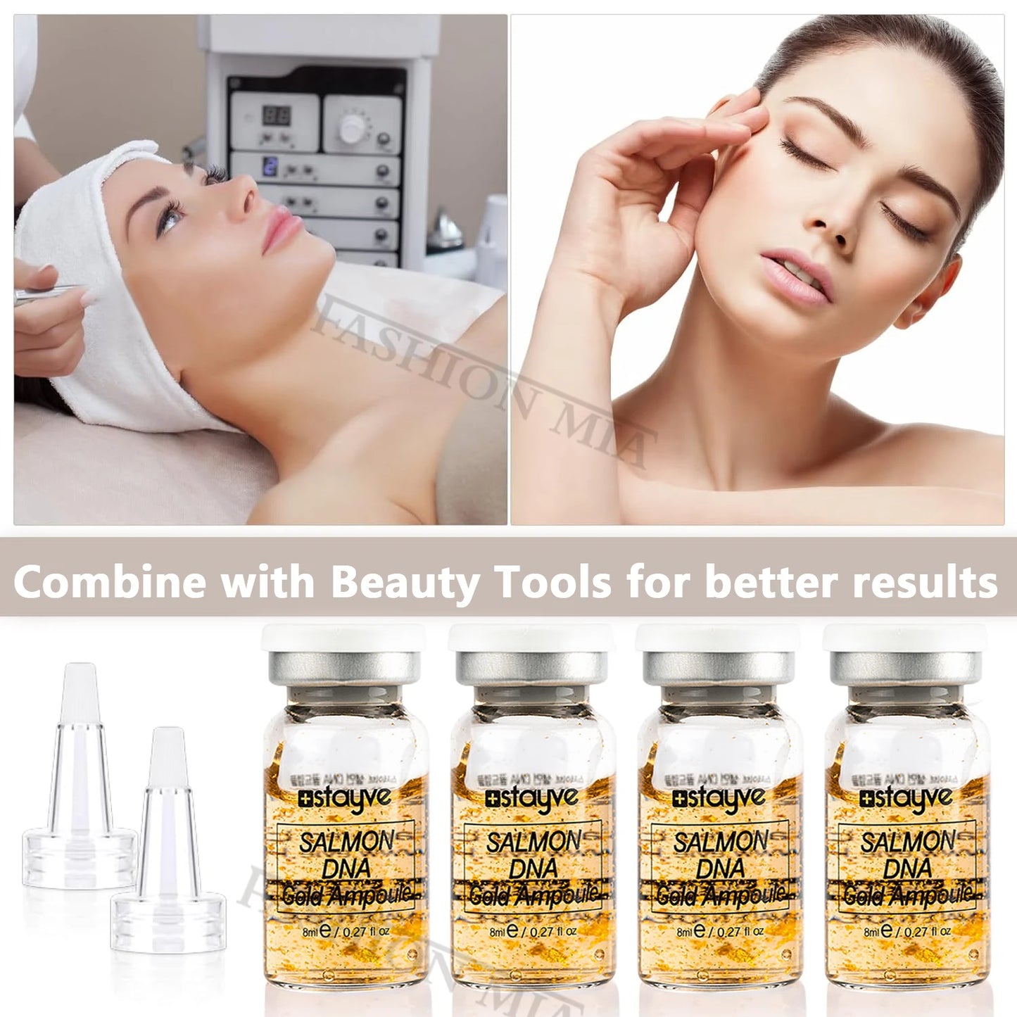 Stayve 8ml Salmon DNA Gold Ampoule Serum Kit