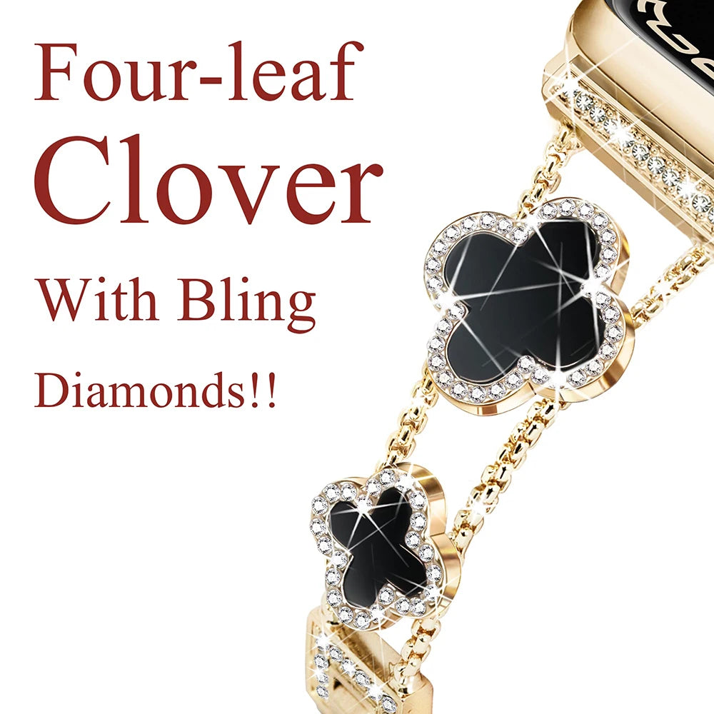 Shiny Metal Watch Band For Apple Watch