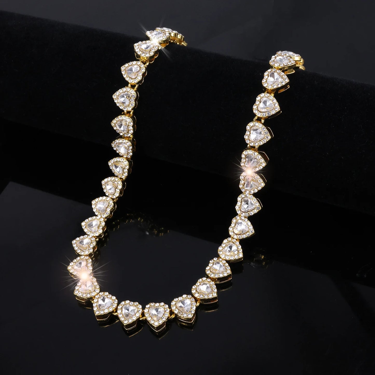 Heart Rhinestone Necklace