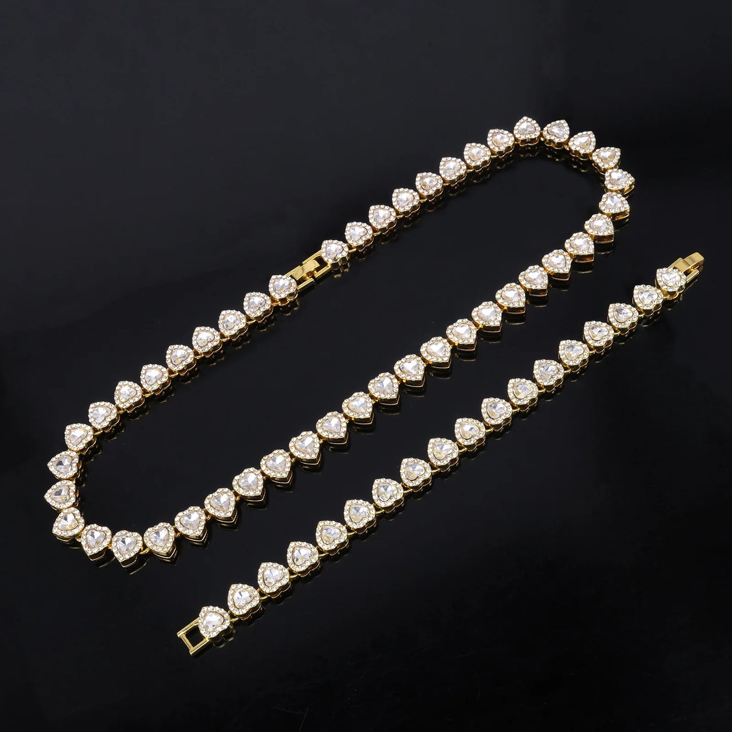 Heart Rhinestone Necklace