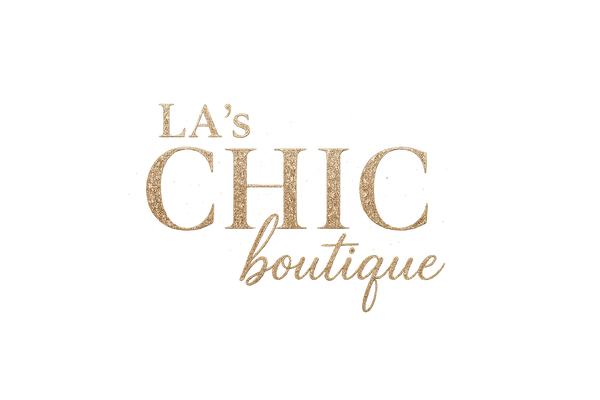 LA's CHICboutique logo with glittery, glamorous text in metallic tones